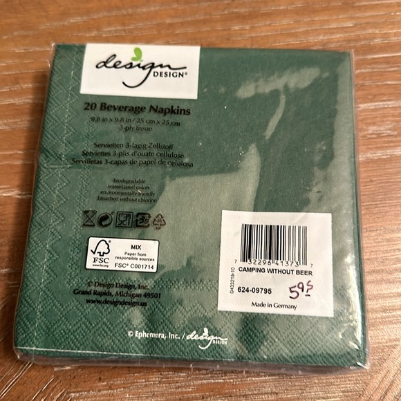 20 napkins Camping theme - Picture 2 of 2